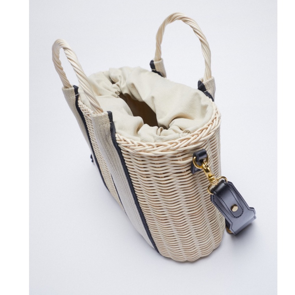 Zara Natural Woven Bag - Picture 6 of 10